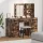 Öltözködőasztal fiókkal 3 pcs Barna 40 x 41 x 135 cm Faanyag