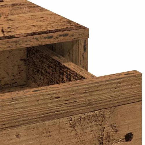 Öltözködőasztal fiókkal 3 pcs Barna 40 x 41 x 135 cm Faanyag