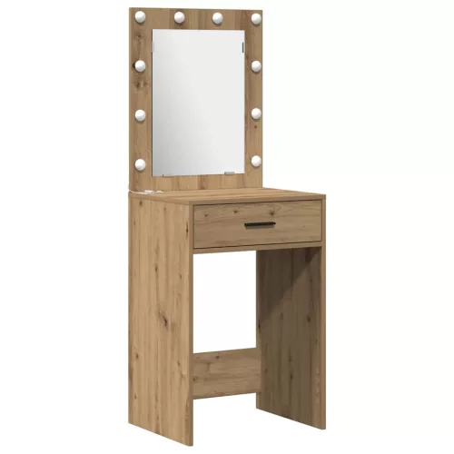 Öltözködőasztal fiókkal 3 pcs Barna 40 x 41 x 135 cm Faanyag