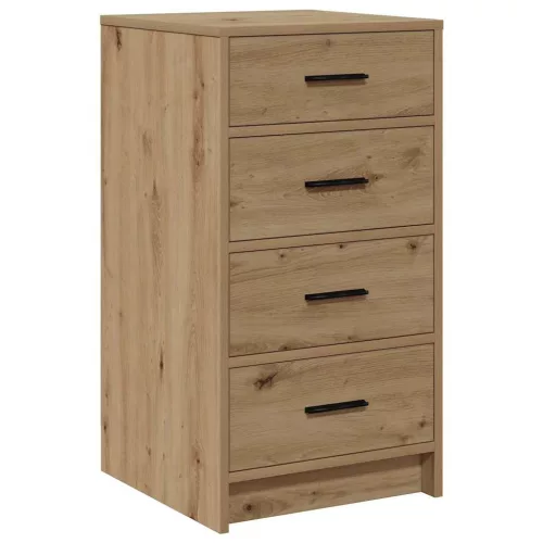 Öltözködőasztal fiókkal 3 pcs Barna 40 x 41 x 135 cm Faanyag
