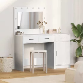   Öltözködőasztal fiókkal 2 pcs Fehér 40 x 41 x 75 cm Faanyag