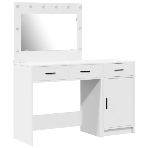 Öltözködőasztal fiókkal 2 pcs Fehér 40 x 41 x 75 cm Faanyag