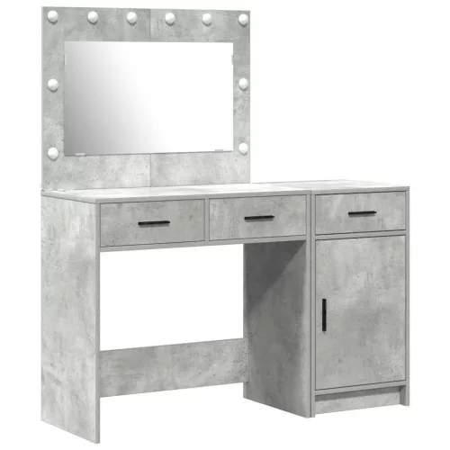 Öltözködőasztal fiókkal 2 pcs Szürke 40 x 41 x 75 cm Faanyag