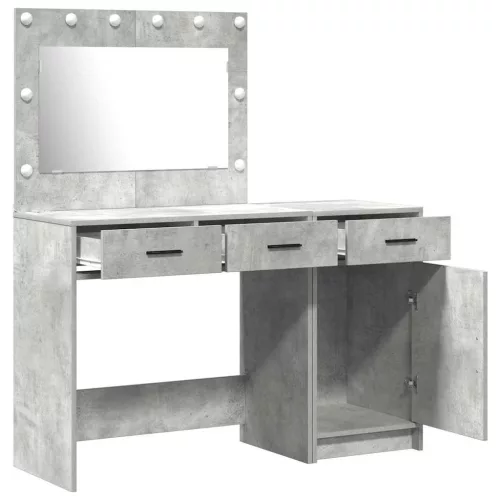 Öltözködőasztal fiókkal 2 pcs Szürke 40 x 41 x 75 cm Faanyag