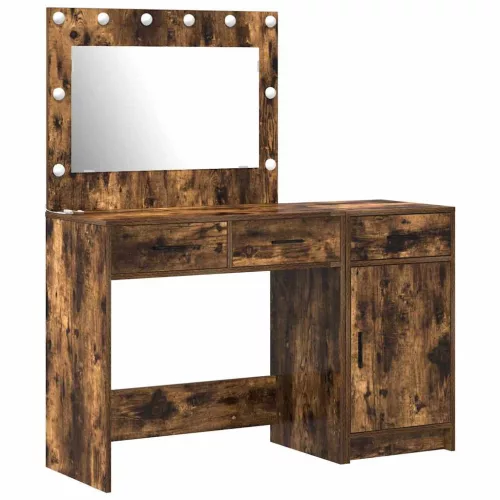 Öltözködőasztal fiókkal 2 pcs Barna 40 x 41 x 75 cm Faanyag