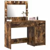 Öltözködőasztal fiókkal 2 pcs Barna 40 x 41 x 75 cm Faanyag