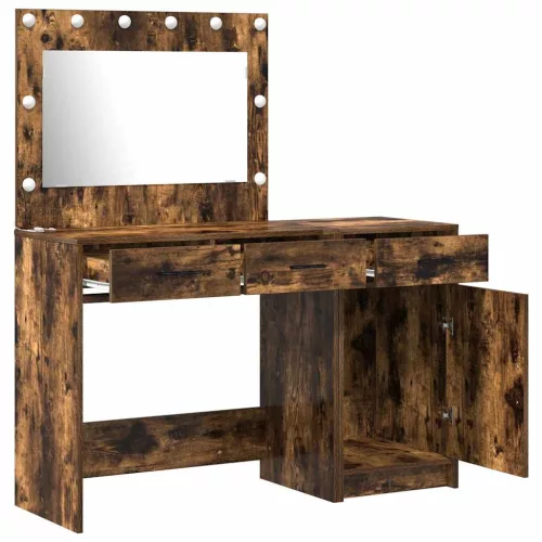 Öltözködőasztal fiókkal 2 pcs Barna 40 x 41 x 75 cm Faanyag
