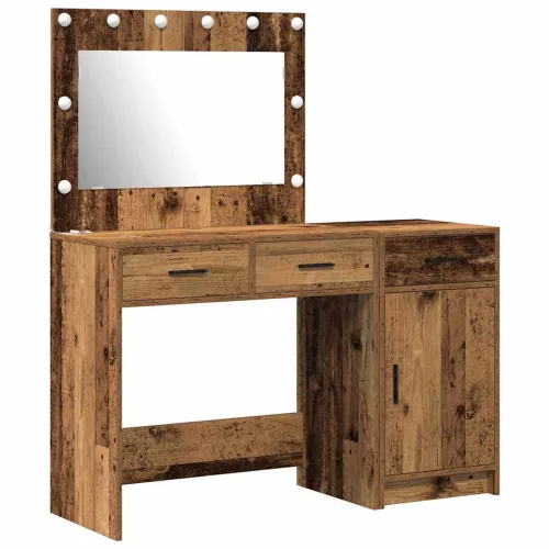 Öltözködőasztal fiókkal 2 pcs Barna 40 x 41 x 75 cm Faanyag