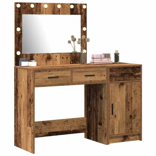 Öltözködőasztal fiókkal 2 pcs Barna 40 x 41 x 75 cm Faanyag