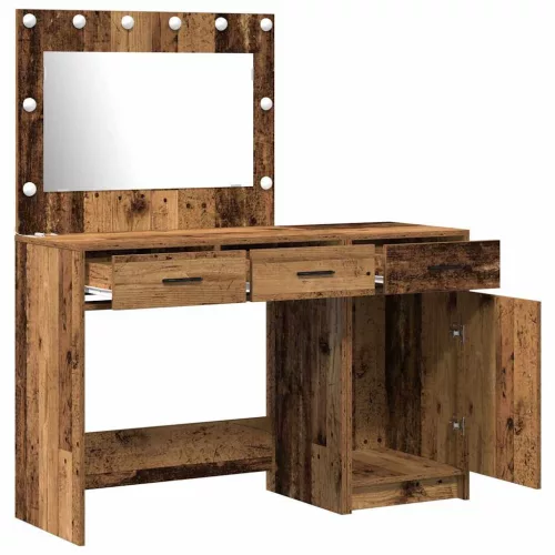 Öltözködőasztal fiókkal 2 pcs Barna 40 x 41 x 75 cm Faanyag