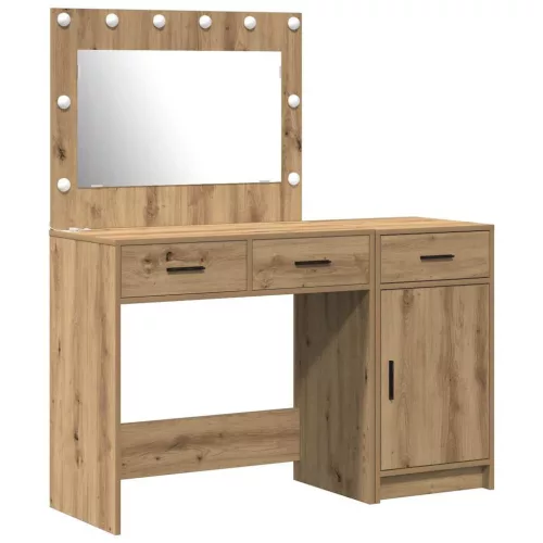 Öltözködőasztal fiókkal 2 pcs Barna 40 x 41 x 75 cm Faanyag