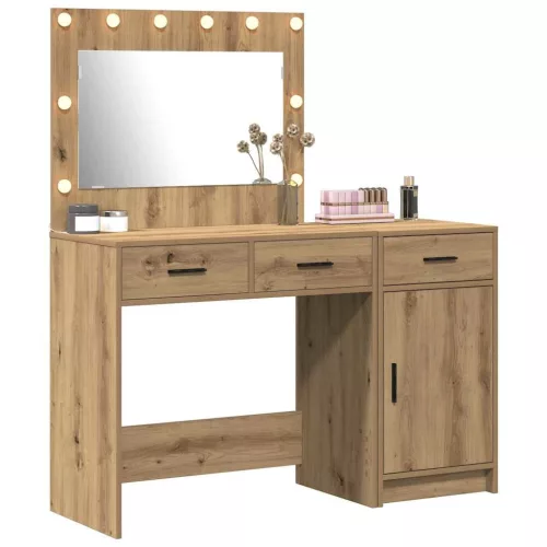 Öltözködőasztal fiókkal 2 pcs Barna 40 x 41 x 75 cm Faanyag