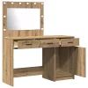 Öltözködőasztal fiókkal 2 pcs Barna 40 x 41 x 75 cm Faanyag