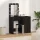 Öltözködőasztal fiókkal 2 pcs Fekete 50 x 41 x 135 cm Faanyag