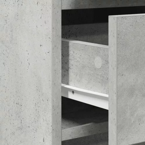 Öltözködőasztal fiókkal 2 pcs Szürke 50 x 41 x 135 cm Faanyag