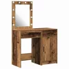 Öltözködőasztal fiókkal 2 pcs Barna 50 x 41 x 135 cm Faanyag