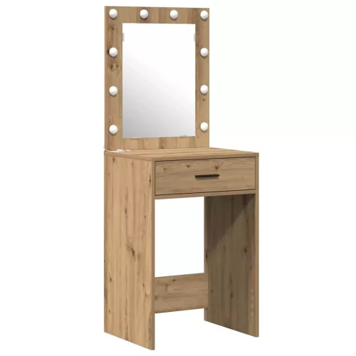 Öltözködőasztal fiókkal 2 pcs Barna 50 x 41 x 135 cm Faanyag