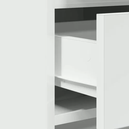 Öltözködőasztal fiókkal 3 pcs Fehér 40 x 41 x 75 cm Faanyag
