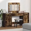 Öltözködőasztal fiókkal 3 pcs Barna 40 x 41 x 75 cm Faanyag