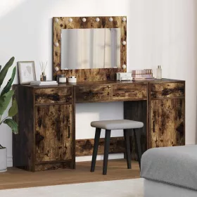   Öltözködőasztal fiókkal 3 pcs Barna 40 x 41 x 75 cm Faanyag