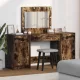 Öltözködőasztal fiókkal 3 pcs Barna 40 x 41 x 75 cm Faanyag