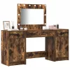 Öltözködőasztal fiókkal 3 pcs Barna 40 x 41 x 75 cm Faanyag