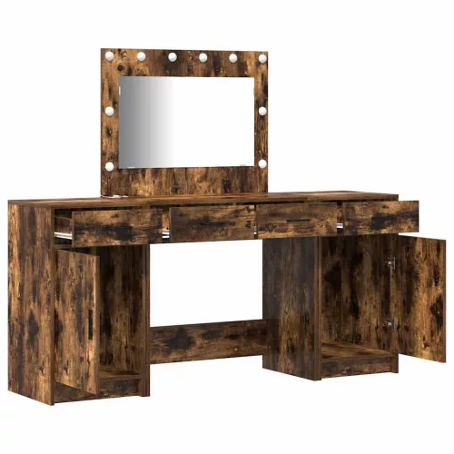 Öltözködőasztal fiókkal 3 pcs Barna 40 x 41 x 75 cm Faanyag