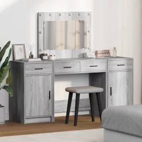   Öltözködőasztal fiókkal 3 pcs Szürke 40 x 41 x 75 cm Faanyag