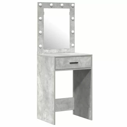Öltözködőasztal fiókkal ajtóval Szürke 50 x 41 x 135 cm Faanyag