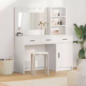   Öltözködőasztal fiókkal 2 pcs Fehér 78.5 x 41 x 135 cm Faanyag
