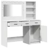 Öltözködőasztal fiókkal 2 pcs Fehér 78.5 x 41 x 135 cm Faanyag