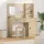 Öltözködőasztal fiókkal 2 pcs Barna 78.5 x 41 x 135 cm Faanyag
