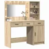 Öltözködőasztal fiókkal 2 pcs Barna 78.5 x 41 x 135 cm Faanyag