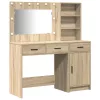 Öltözködőasztal fiókkal 2 pcs Barna 78.5 x 41 x 135 cm Faanyag