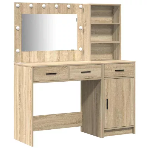 Öltözködőasztal fiókkal 2 pcs Barna 78.5 x 41 x 135 cm Faanyag