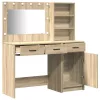 Öltözködőasztal fiókkal 2 pcs Barna 78.5 x 41 x 135 cm Faanyag