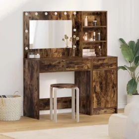   Öltözködőasztal fiókkal 2 pcs Barna 78.5 x 41 x 135 cm Faanyag