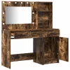 Öltözködőasztal fiókkal 2 pcs Barna 78.5 x 41 x 135 cm Faanyag