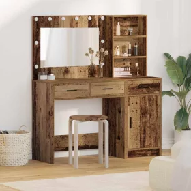   Öltözködőasztal fiókkal 2 pcs Barna 78.5 x 41 x 135 cm Faanyag