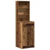 Öltözködőasztal fiókkal 2 pcs Barna 78.5 x 41 x 135 cm Faanyag