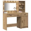 Öltözködőasztal fiókkal 2 pcs Barna 78.5 x 41 x 135 cm Faanyag