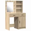 Sminkasztal Készlet 2 pcs Sonoma tölgy 50 x 41 x 135 cm Faanyag