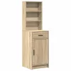 Sminkasztal Készlet 2 pcs Sonoma tölgy 50 x 41 x 135 cm Faanyag