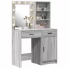 Sminkasztal Készlet 2 pcs Szürke sonoma 50 x 41 x 135 cm
