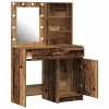 Sminkasztal Készlet 2 pcs Régi fa 50 x 41 x 135 cm Faanyag
