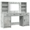 Sminkasztal Készlet 3 pcs Beton Szürke 78.5 x 41 x 135 cm