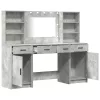 Sminkasztal Készlet 3 pcs Beton Szürke 78.5 x 41 x 135 cm