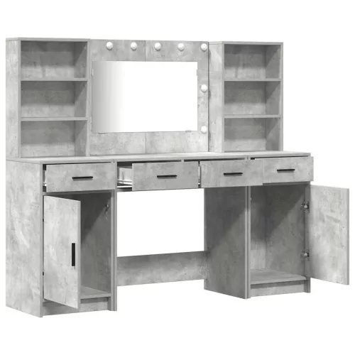 Sminkasztal Készlet 3 pcs Beton Szürke 78.5 x 41 x 135 cm