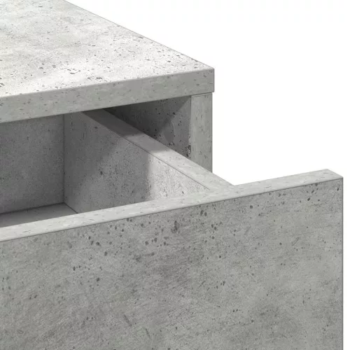 Sminkasztal Készlet 3 pcs Beton Szürke 78.5 x 41 x 135 cm