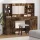 Sminkasztal Készlet 3 pcs Füstölt tölgy 78.5 x 41 x 135 cm